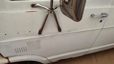 1974 Dodge Van Front Door LH White