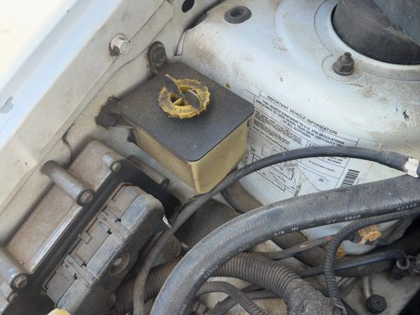 96-00 Town & Country Power Steering Fluid Remote Reservoir Tank Oem 3.3L — photo 2