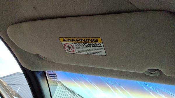95-00 Dodge Stratus Driver Left Sun Visor Oem Agate Az — photo 3