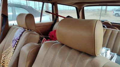 1979-1985 Mercedes 300Td Pair Of Front Headrests Oem Left Right Set Seat