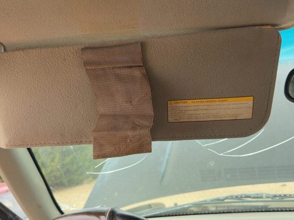 1988-1999 Chevy Silverado 1500 Driver Left Sun Visor Oem Gray — photo 4