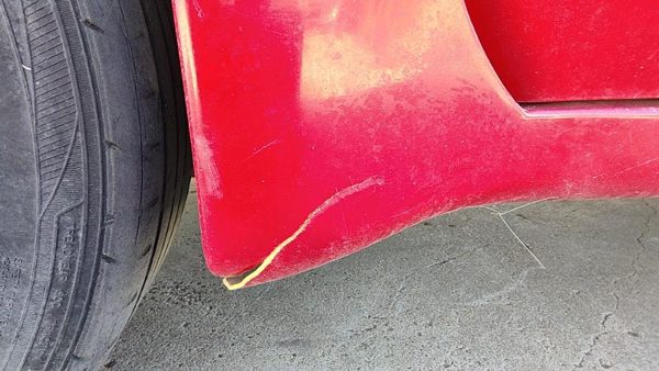 90-96 Grand Prix Driver Left Lower Rocker Panel Moulding Side Skirt 2 Door Red — photo 3