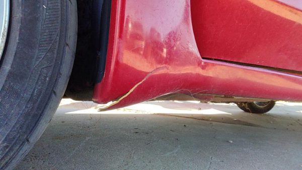 90-96 Grand Prix Driver Left Lower Rocker Panel Moulding Side Skirt 2 Door Red — photo 4