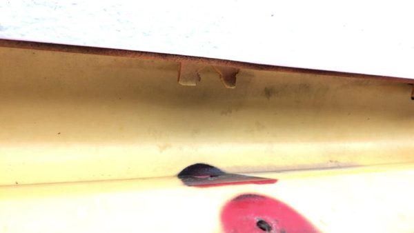 90-96 Grand Prix Driver Left Lower Rocker Panel Moulding Side Skirt 2 Door Red — photo 12