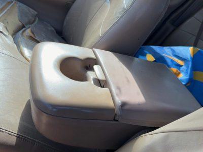 1997-2000 Ford F150 Center Console Assembly Oem Arm Rest Fold Down Tan Ex