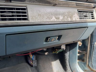 1986-1990 Olds 88 Glove Box Assembly Complete Door With Latch Oem Blue