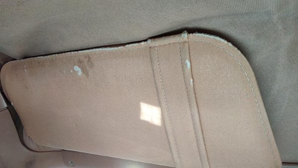 1984-1987 Ford Tempo Driver Left Sun Visor Oem Tan — photo 3