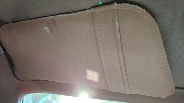 1984-1987 Ford Tempo Driver Left Sun Visor Oem Tan — photo 4
