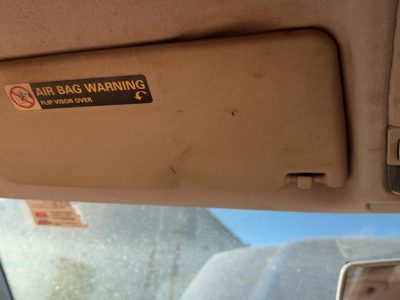 2000-2006 Vw Jetta Driver Left Sun Visor Oem Without Illumination Black