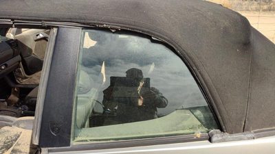 95-02 Vw Cabrio Convertible Driver Left Rear Quarter Glass Back Side Window Oem