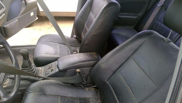 1991 Mitsubishi Galant Seat Track VR-4 Pair Of Front Seast OEM Black Leather — photo 12