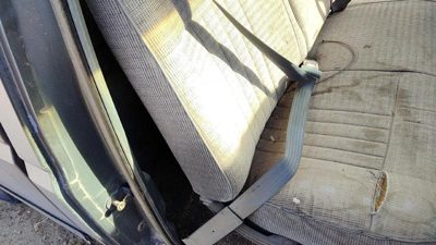 87-91 F250 Pickup Passenger Right Front Seat Belt Retractor Oem Shoulder Gray