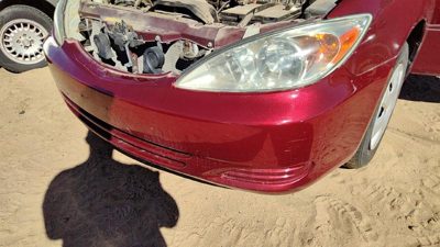 2002-2004 Toyota Camry Front Bumper Cover Assembly Oem Salsa Red 3Q3 52119Aa905