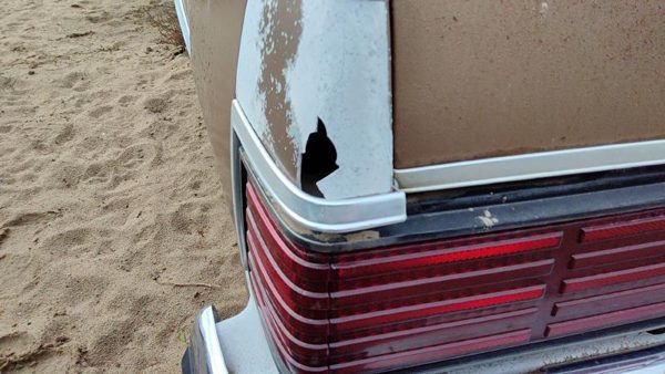 1981 Chevrolet Malibu Quarter Panel Moulding LH Tan — photo 3