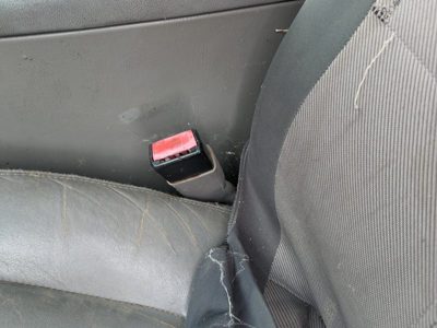 01-02 Ford Expedition Driver Left Front Seat Belt Buckle Receiver Oem Gray 12