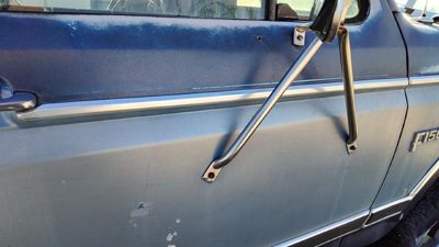 80-86 Ford F150 Passenger Right Front Upper Moulding From Door Oem Trim Strip