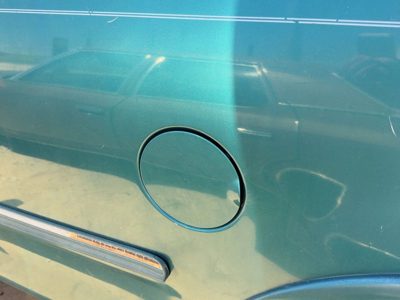 97-04 Ford F150 Fuel Tank Door with Hinge Gas Lid Pacific Green PS 8L1Z99405A26A