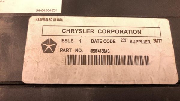 2008 Chrysler Aspen Factory Amplifier Oem Stock Stereo Amp 05064141Ag — photo 4