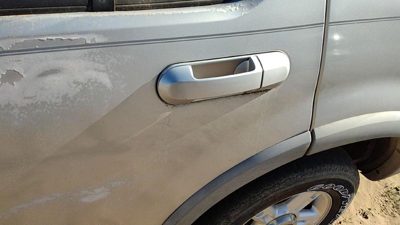 2002-2010 Ford Explorer Driver Left Rear Outside Door Handle Oem Back Silver Ts