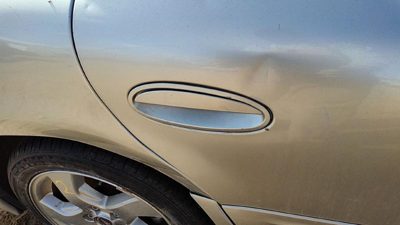 00-05 Bonneville Passenger Right Rear Outside Door Handle Back Silver 67U