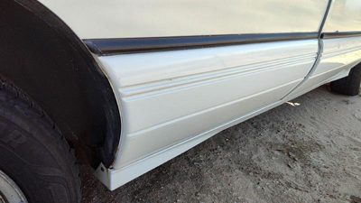 92-95 Pontiac Bonneville Passenger Right Rear Moulding From Door Back Trim White