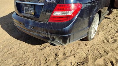 2012-2015 Mercedes C300 Rear Bumper Cover Assembly Oem Back Lunar Blue 890