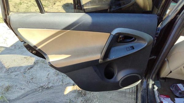 2011 Toyota Rav-4 Driver Left Rear Door Trim Panel With Switches Back Sand Beige — photo 1