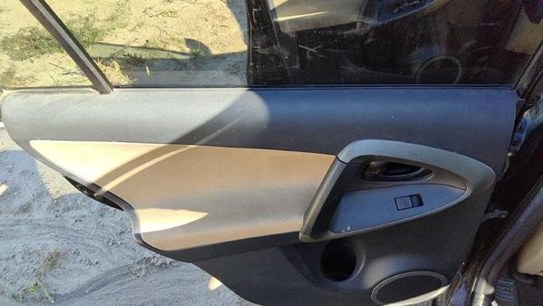 2011 Toyota Rav-4 Driver Left Rear Door Trim Panel With Switches Back Sand Beige — photo 2