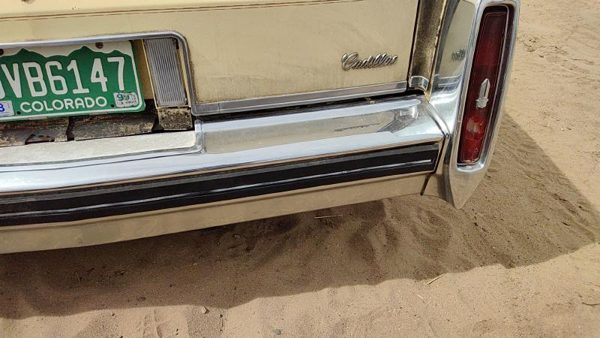 1980-1984 Cadillac Deville Chrome Rear Bumper Assembly With Brackets Oem Back — photo 2
