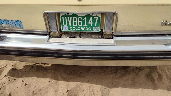 1980-1984 Cadillac Deville Chrome Rear Bumper Assembly With Brackets Oem Back — photo 3