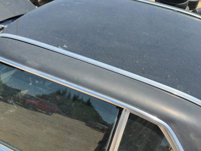 1980 Mercedes 450SL 107 Driver Left Chrome Trim Drip Rail on Roof OEM