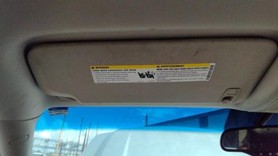 2007-2014 Chevy Tahoe Driver Left Sun Visor Oem 22850306