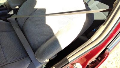 02-06 Toyota Camry Driver Left Front Seat Belt Retractor Oem Shoulder Taupe 43