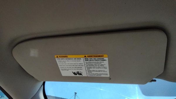 2007-2010 Nissan Sentra Driver Left Sun Visor Oem Charcoal W 96401Zj65A — photo 2