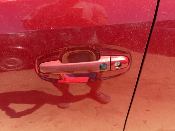 06-09 Prius Driver Left Front Outside Door Handle Smart Key Barcelona Red 3R3 — photo 2