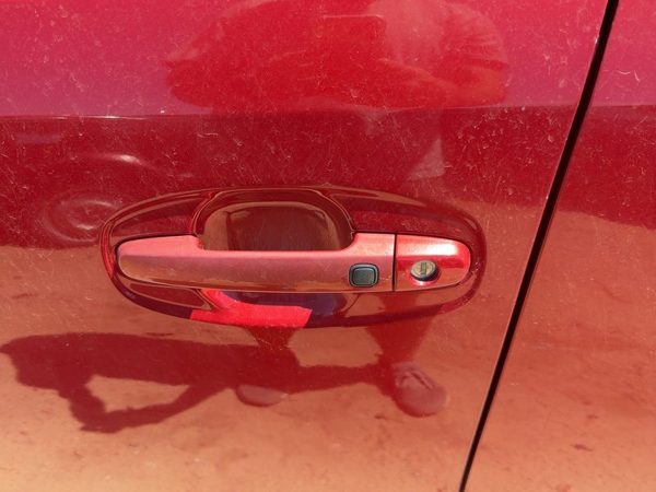 06-09 Prius Driver Left Front Outside Door Handle Smart Key Barcelona Red 3R3 — photo 4