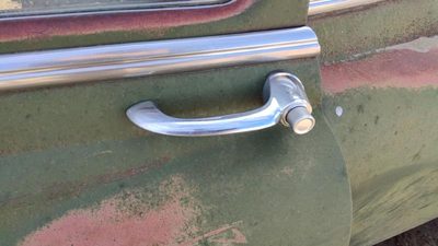1953-1954 Chevy Bel Air 150 Sedan Driver Left Rear Outside Door Handle Oem Back