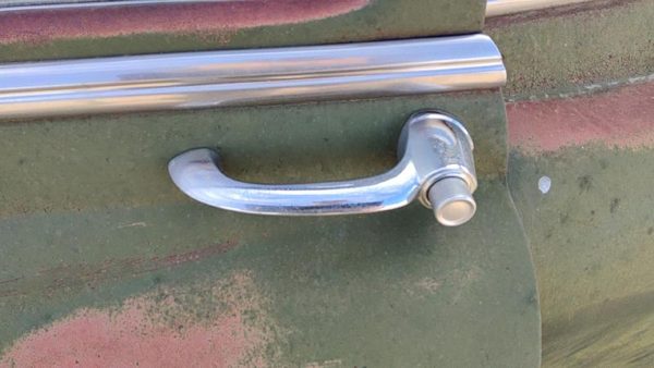 1953-1954 Chevy Bel Air 150 Sedan Driver Left Rear Outside Door Handle Oem Back — photo 2