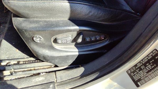 2004 BMW X3 Seat Track Driver Left Side Power Switch With Trim Panel OEM Gray — photo 1