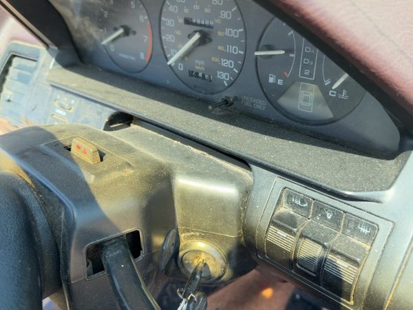 1988-1989 Honda Accord LX 4 Door Column Surround Trim Clam Shell Black OEM — photo 6