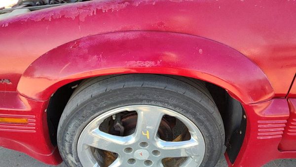 1989-1993 Grand Prix Driver Left Front Wheel Flare Moulding Oem Fender Red — photo 2