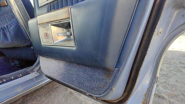 1984 Deville Sedan Passenger Right Rear Door Trim Panel With Switches Back Blue — photo 5