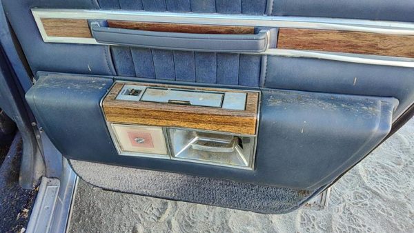 1984 Deville Sedan Passenger Right Rear Door Trim Panel With Switches Back Blue — photo 6
