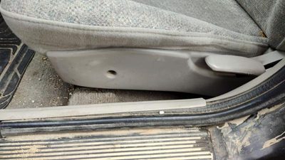 1996-2002 Saturn Sl1 Driver Left Side Seat Trim Panel Oem Gray