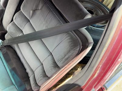 85-90 Buick Park Ave Driver Left Front Seat Belt Retractor Oem Shoulder Red