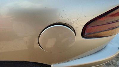 93-96 Saturn Sc2 Coupe Fuel Tank Door With Hinge Gas Lid Oem Filler Gold
