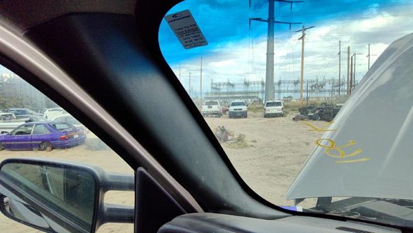2002 Sierra 2500 Hd Driver Left A Pillar Trim Windshield Post Panel Graphite 12D — photo 1