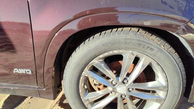 11-15 Sorento Passenger Right Front Wheel Flare Moulding Fender Ir Dark Cherry