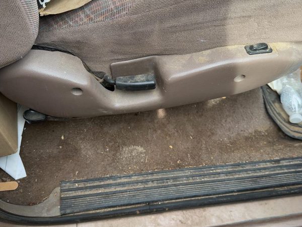 92-97 F250 Passenger Right Side Power Seat Switch With Trim Panel Oem Brown Rk — photo 2