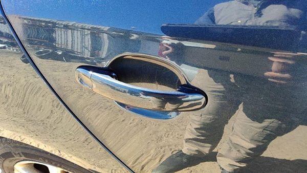 05-14 Vw Jetta Passenger Right Rear Outside Door Handle Oem Back Blue — photo 1